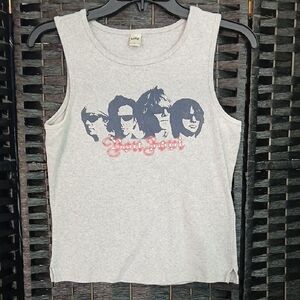 Kavio! Heather Gray Bon Jovi Bounce Tour Graphic Tank Top SZ L